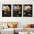 Schwarze Goldene Florale Wandkunst Feine Kunst Leinwanddrucke Moderne Botanische Bilder Für Wohnzimmer Schlafzimmer Leichte Luxus Wohnkultur