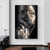 Schwarze Goldene Afrikanische Frau Poster Wandkunst Fine Art Leinwand Druck Porträt Bild Für Modernes Apartment Wohnzimmer Inneneinrichtung