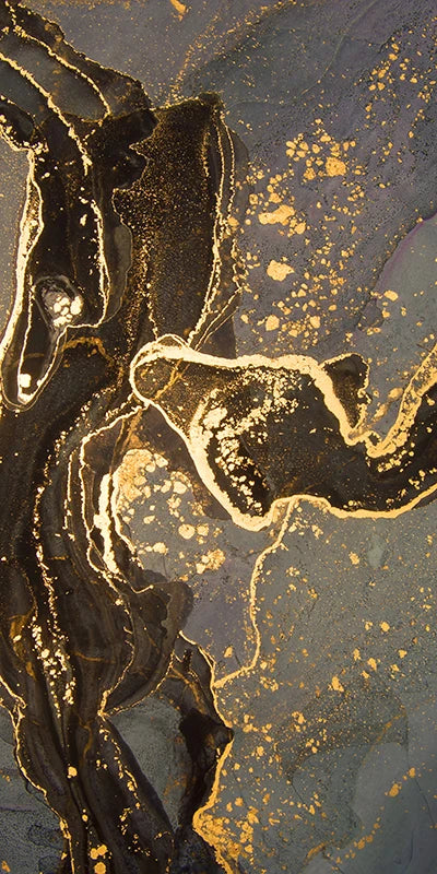 Schwarz Goldene Linie Marmor Druck Wandkunst Fine Art Leinwanddrucke Hohe Vertikale Rechteckige Kunstwerke Bilder Für Wohnzimmer Leichte Luxuriöse Wohnkultur