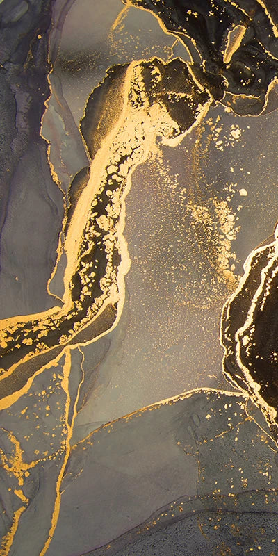 Schwarz Goldene Linie Marmor Druck Wandkunst Fine Art Leinwanddrucke Hohe Vertikale Rechteckige Kunstwerke Bilder Für Wohnzimmer Leichte Luxuriöse Wohnkultur