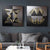 Schwarze Goldene Sphärische Abstrakte Geometrische Wandkunst Feine Kunst Leinwanddrucke Moderne Ästhetik Quadrat Format Bilder Für Wohnzimmer Home Office Dekor
