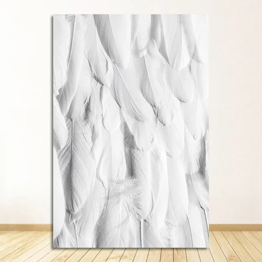 Schwarz Weiß Gold Feder Wandkunst Fine Art Leinwanddrucke Schicke Poster Boutique Mode Bilder Für Wohnzimmer Schlafzimmer Hotel Salon Kunst Dekor