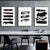 Schwarz Weiß Wandkunst Minimalistisch Abstract Tinte Pinsel Striche Fine Art Leinwanddrucke Poster Bilder Für Wohnzimmer Home Office Kunst Dekor | Karnz
