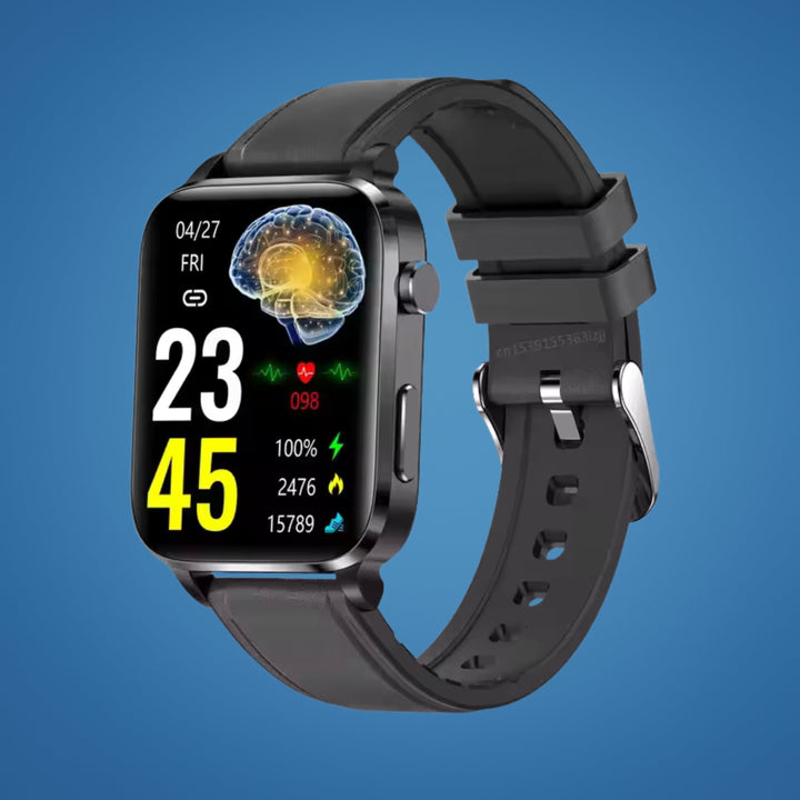 GlucoWell | Nicht-invasive Diabetes-Smartwatch – Blutzucker-Monitor – HD-Display – schmerzfreies Glukose-Tracking für Erwachsene Karnz