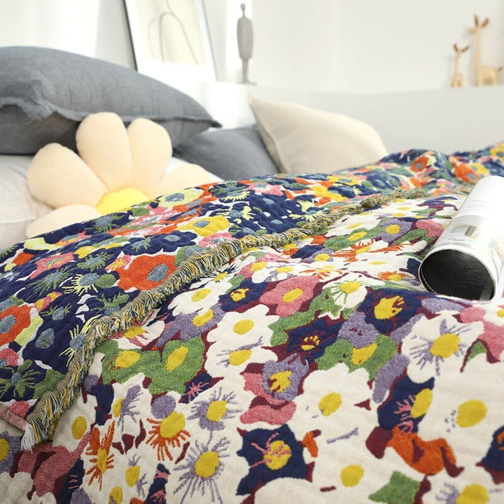 Bloom Pastoral Flower Wurfdecke Karnz