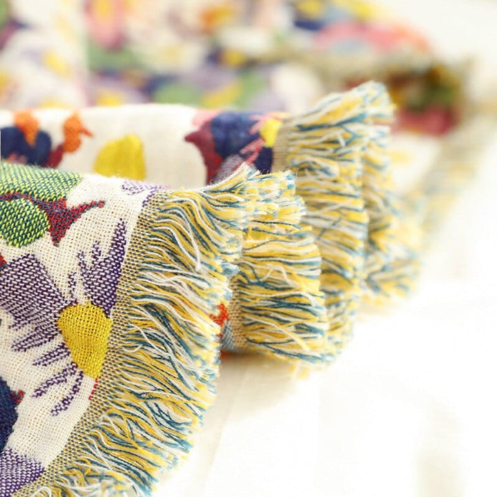 Bloom Pastoral Flower Wurfdecke Karnz