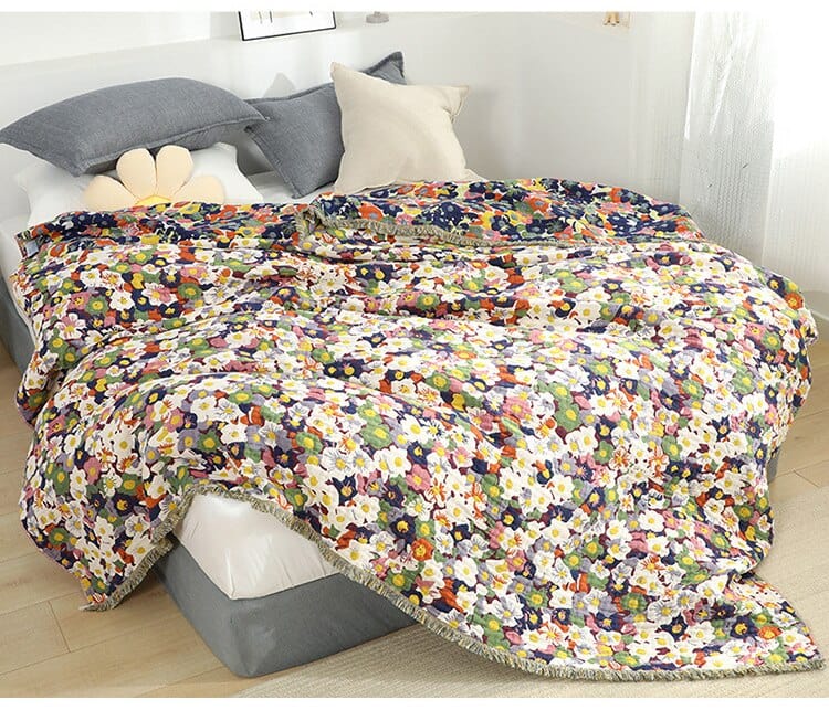 Bloom Pastoral Flower Wurfdecke Karnz