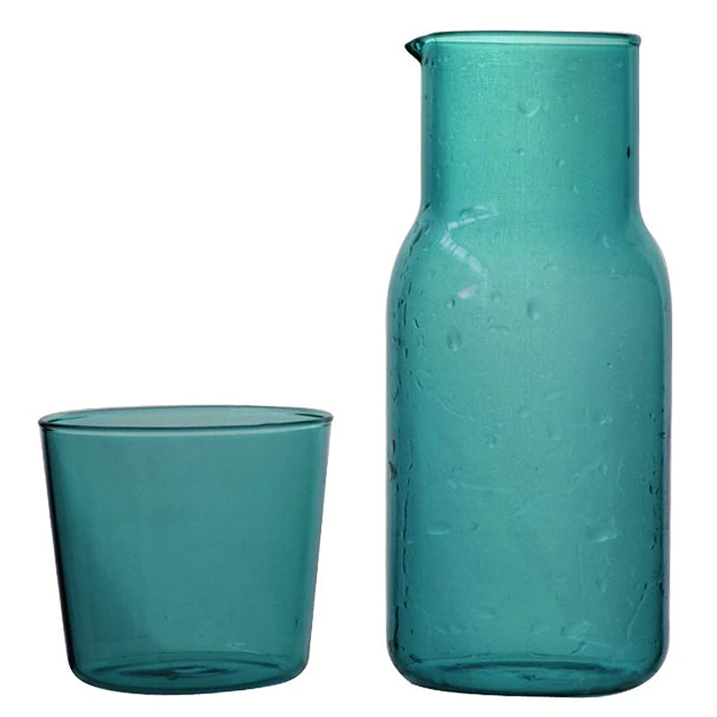 Glas Karaffe & Becher Set – 500ml Borosilikat Wasser Set | Karnz