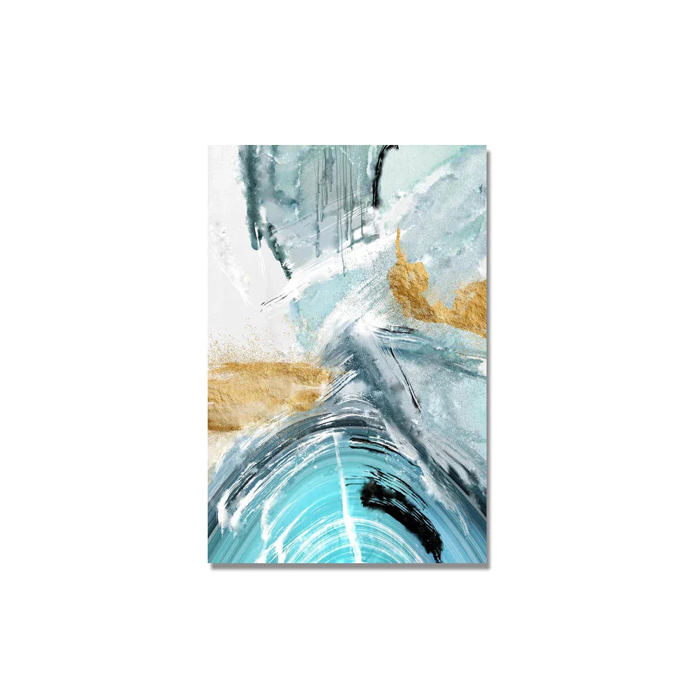Blaues Goldenes Nordisches Marmor Druck Abstrakte Wandkunst Feine Kunst Leinwanddrucke Bilder Für Wohnzimmer Schlafzimmer Büro Dekor