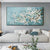 Blaues Jade Weißer Blumenbaum Wandkunst Feine Kunst Leinwanddrucke Moderne Botanische Florale Malerei Bild Für Wohnzimmer Schlafzimmer Kunst Dekor