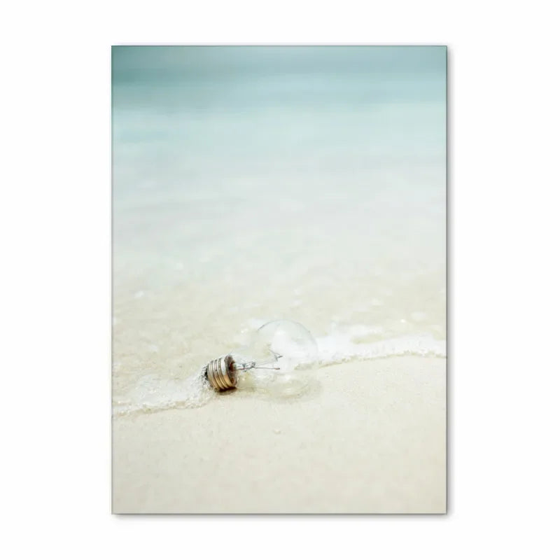 Blauer Ozean Strand Landschaft Tropisches Urlaub Reiseträume Wandkunst Fein Kunst Leinwanddrucke Poster Sommer Galerie Wandbilder für Wohnzimmer Dekor