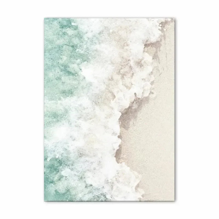 Blauer Ozean Strand Landschaft Tropisches Urlaub Reiseträume Wandkunst Fein Kunst Leinwanddrucke Poster Sommer Galerie Wandbilder für Wohnzimmer Dekor
