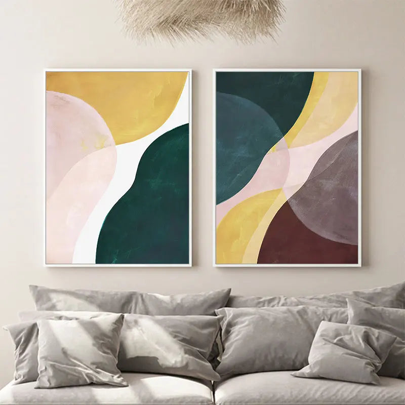 Fette Farbenfrohe Nordische Abstrakte Wandkunst Feine Kunst Leinwanddrucke Bilder Für Modernes Apartment Wohnzimmer Schlafzimmer Hotelzimmer Home Office Kunst Dekor