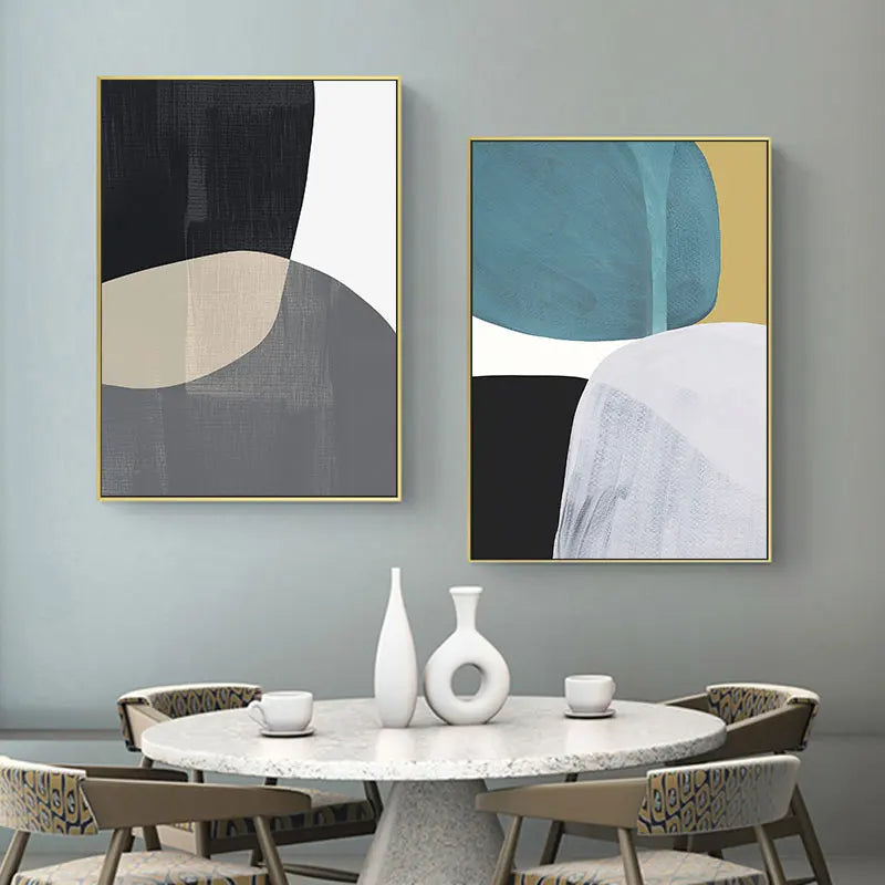 Fette Farbenfrohe Nordische Abstrakte Wandkunst Feine Kunst Leinwanddrucke Bilder Für Modernes Apartment Wohnzimmer Schlafzimmer Hotelzimmer Home Office Kunst Dekor