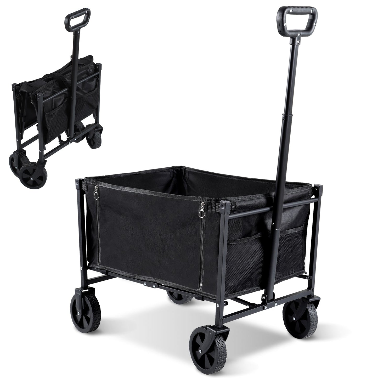 Faltbar Bollerwagen Transportwagen 60L | Karnz