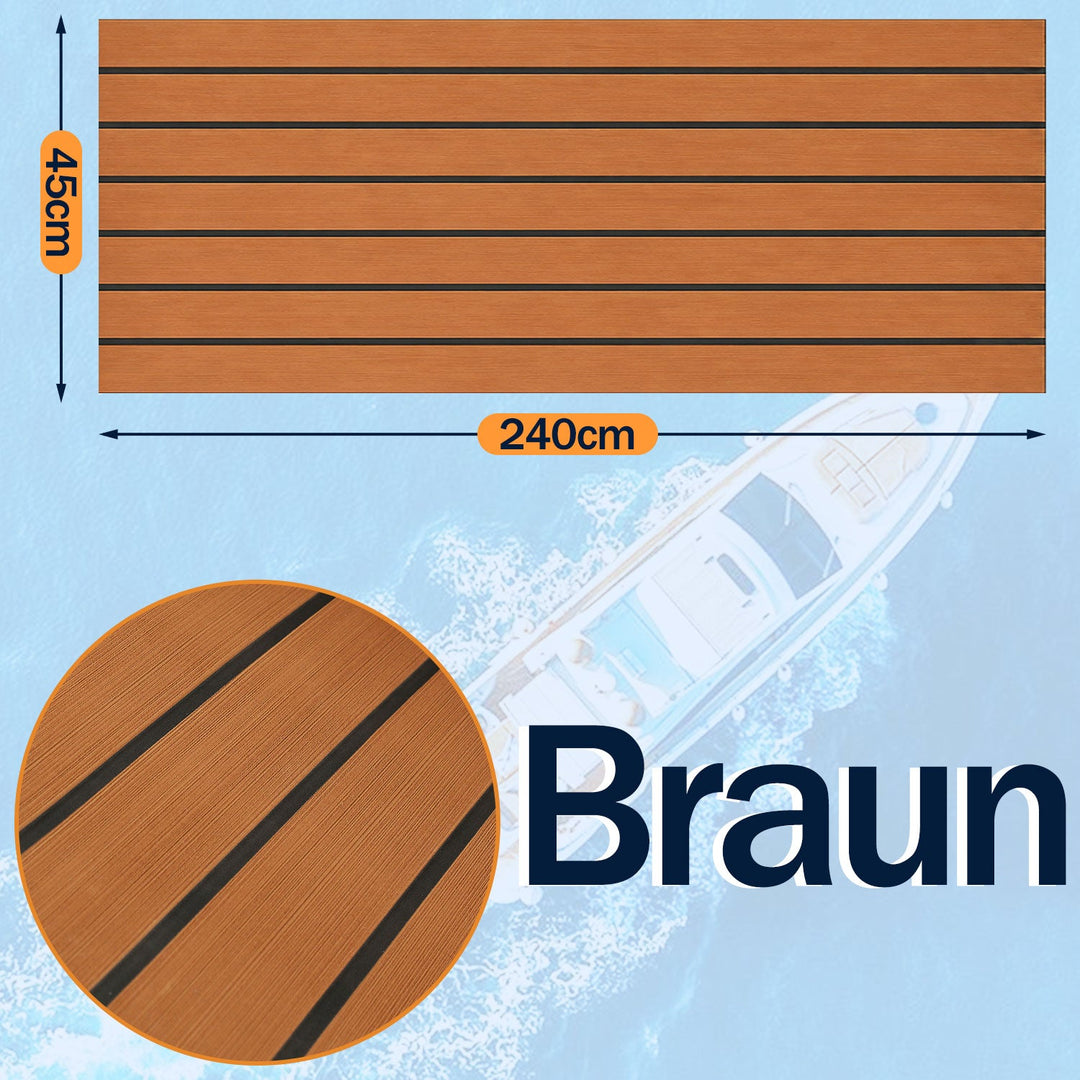 Boot Bodenbelag EVA Teak Bodenbelag Selbstklebend | Karnz