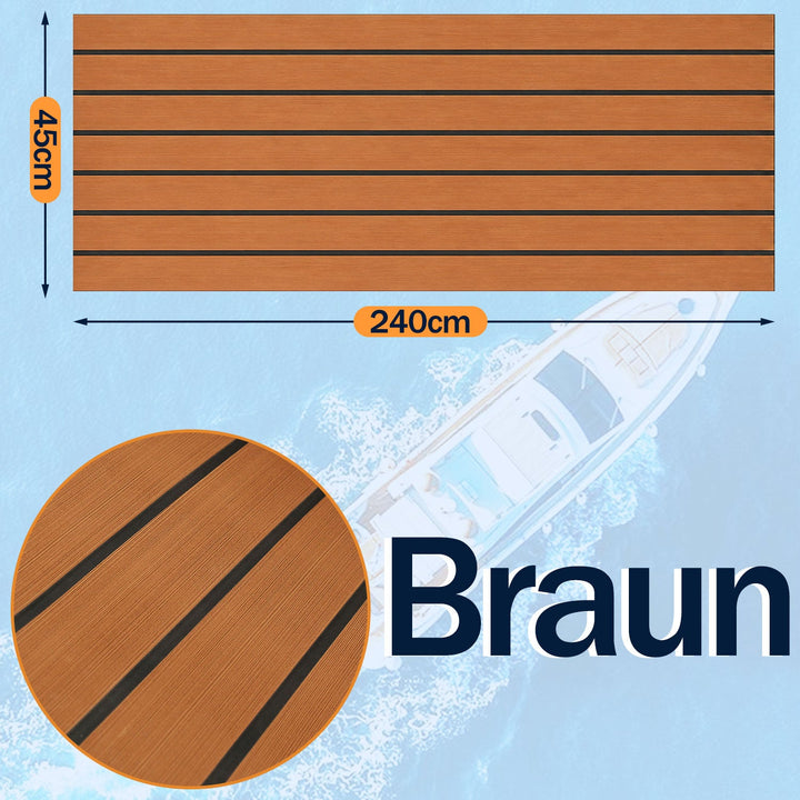 Boot Bodenbelag EVA Teak Bodenbelag Selbstklebend | Karnz