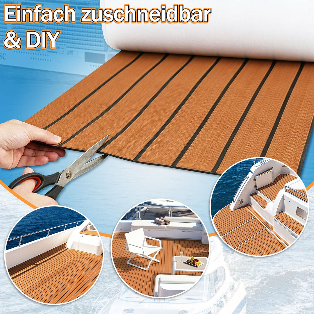 Boot Bodenbelag EVA Teak Bodenbelag Selbstklebend | Karnz