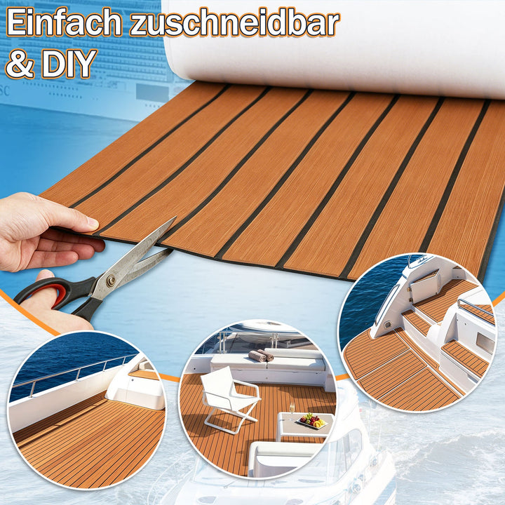 Boot Bodenbelag EVA Teak Bodenbelag Selbstklebend | Karnz