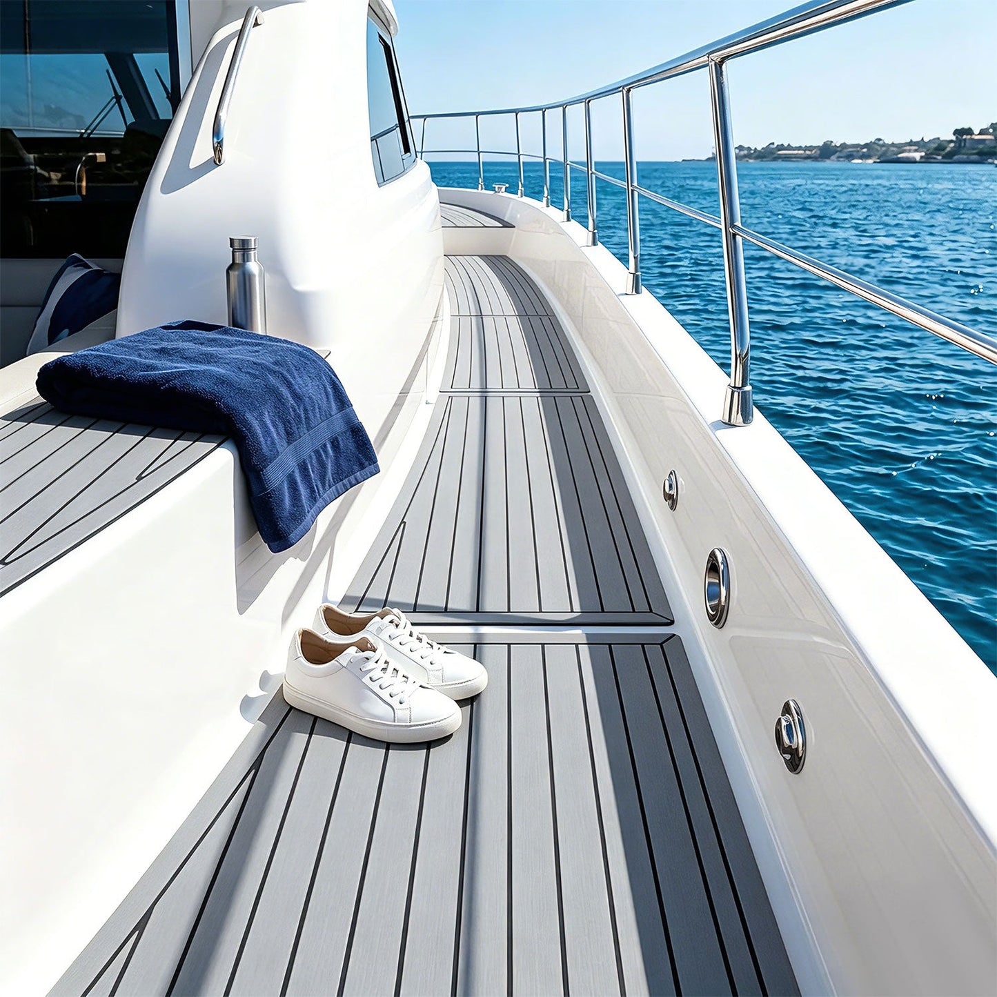 Boot Bodenbelag EVA Teak Bodenbelag Selbstklebend | Karnz