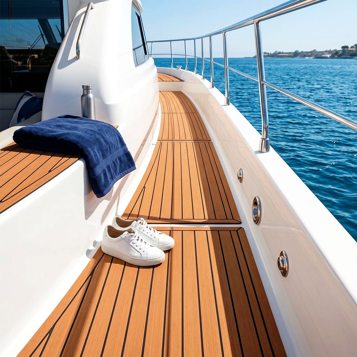 Boot Bodenbelag EVA Teak Bodenbelag Selbstklebend | Karnz