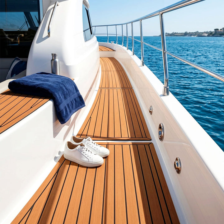 Boot Bodenbelag EVA Teak Bodenbelag Selbstklebend | Karnz
