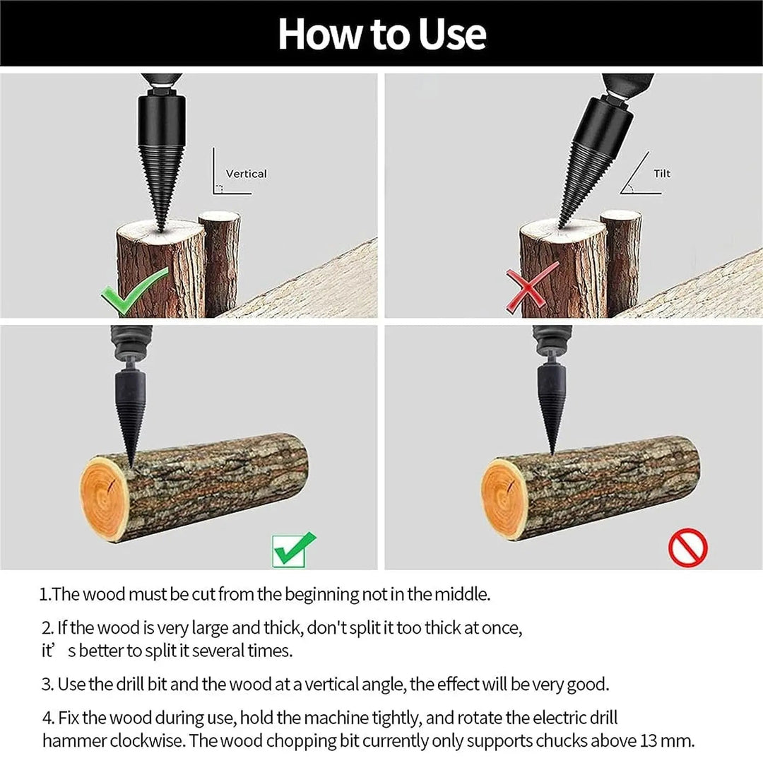 Holzbohrer Set – Holz einfach mit dem Akkuschrauber spalten