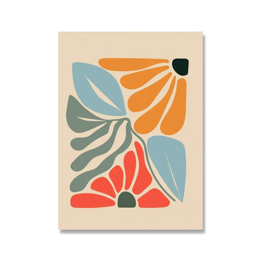 Helle Farbenfrohe Botanische Abstrakte Wandkunst Feine Kunst Leinwanddrucke Lebendige Farbbilder Für Modernes Zuhause Wohnzimmer Schlafzimmer Kunst Dekor | Karnz