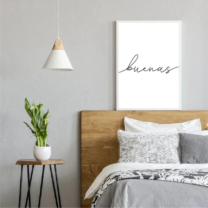 Buenas Noches Gute Nacht Spanische Zitate Post Einfach Schwarz Weiß Zitate Wandkunst Feine Kunst Leinwanddrucke Minimalistische Nordische Bilder Für Schlafzimmer | Karnz