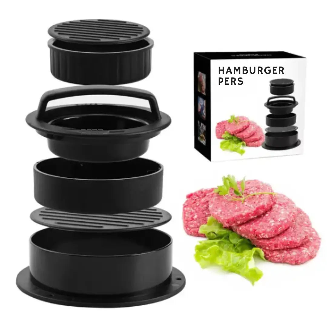 Burgerpresse mit Drehverschluss für perfekte Patties | Karnz