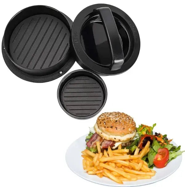 Burgerpresse mit Drehverschluss für perfekte Patties | Karnz