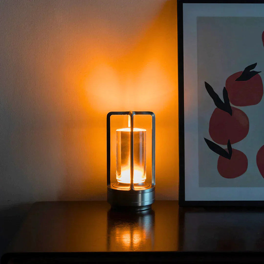 Elegante Kristall Tischlampe