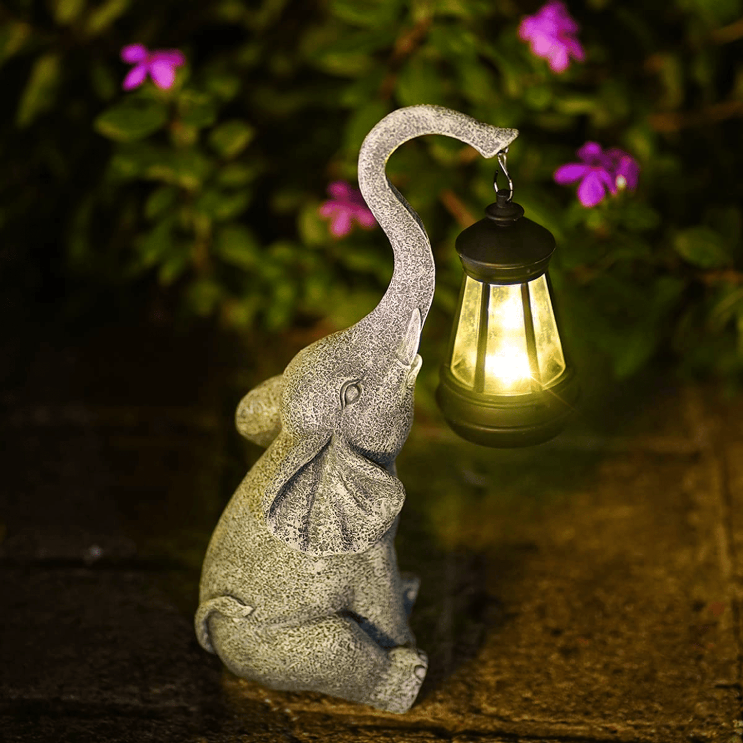 Atmosphärische Solarleuchte für den Garten - Elephant Glow | Karnz
