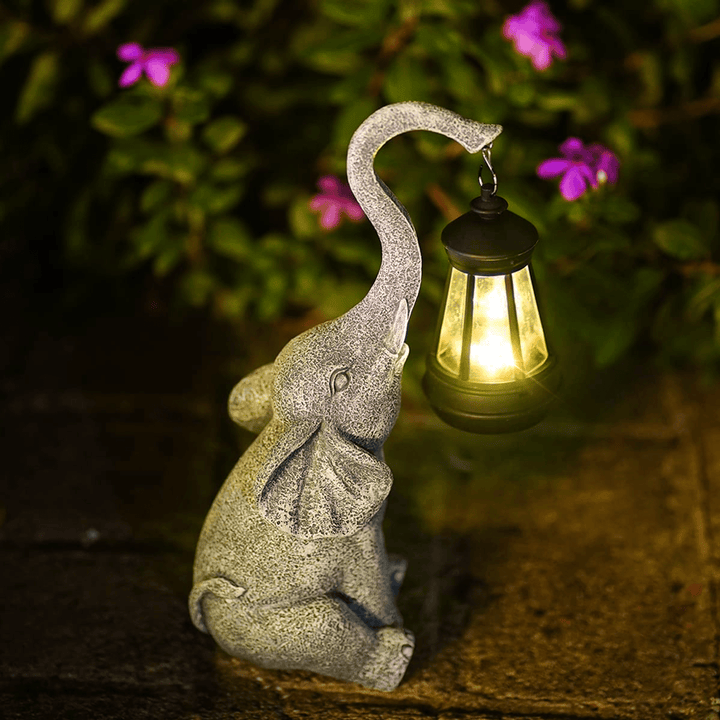 Atmosphärische Solarleuchte für den Garten - Elephant Glow | Karnz