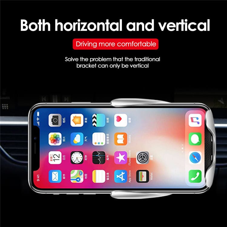Drahtloses automatisches mobiles Ladegerät und Halterung für das Auto | Karnz