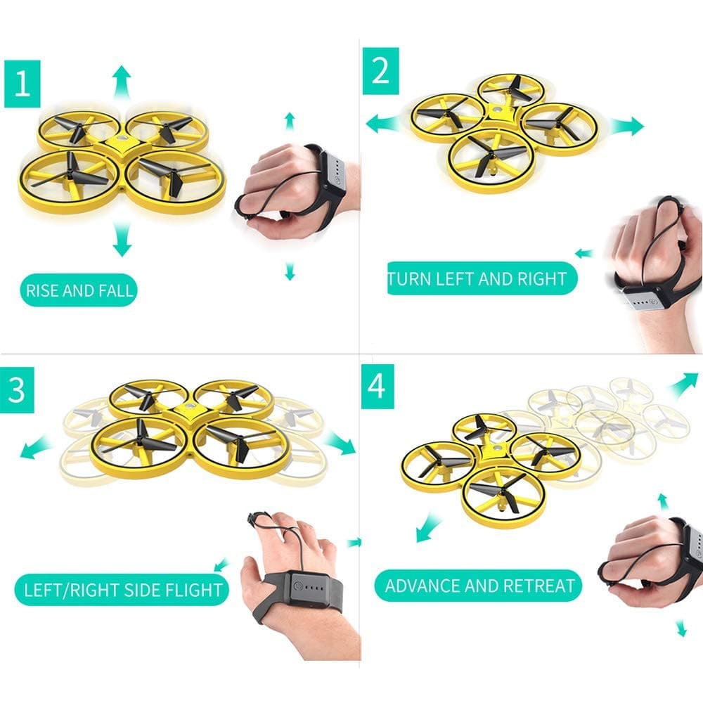 Drohne - handgesteuert -Quadrocopter (Gyro &amp; LED) | Karnz