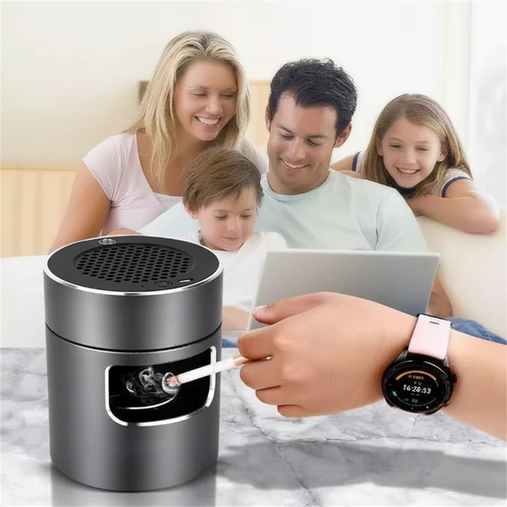 USB-betriebener Aschenbecher mit HEPA-Filter und Ionisator