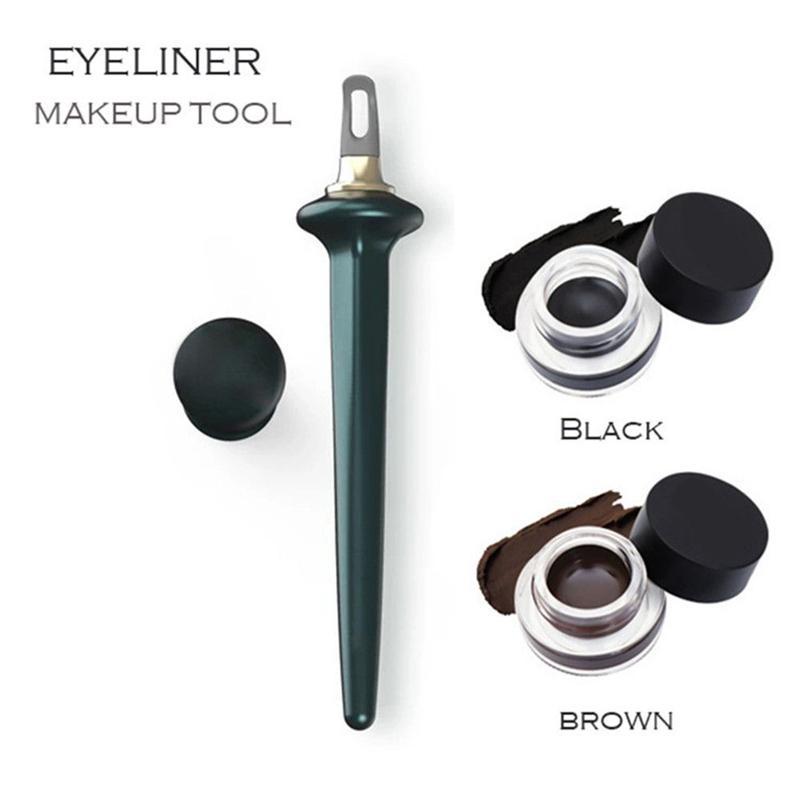 Einfacher, wischfester Eyeliner (mit Pinsel)