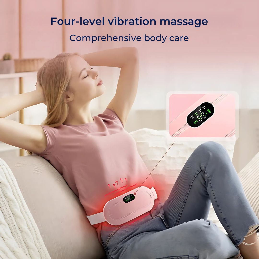 CalmFlow Heizkissen für Menstruationskrämpfe | Linderung von Menstruationskrämpfen - Beruhigende Wärme für Krämpfe - Muskelentspannung - Stressabbau Karnz