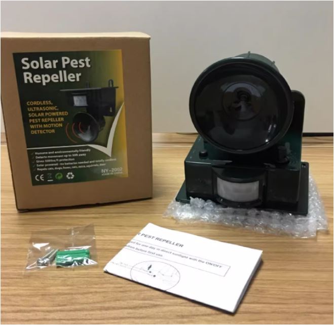 Solar Tierabwehr mit Ultraschall & Bewegungsmelder | Karnz