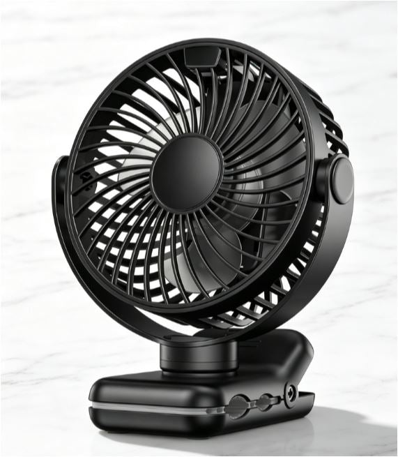 Tragbarer Clip-On Ventilator - Batteriebetriebener Kinderwagenventilator | Karnz
