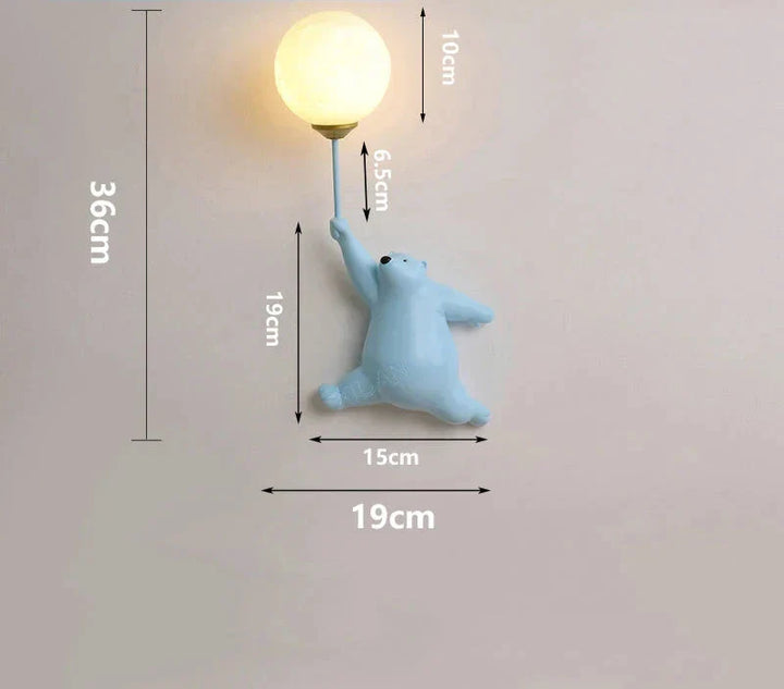 Cartoon Wandleuchte für Kinderzimmer – LED Wandlampe für Kinder | Karnz