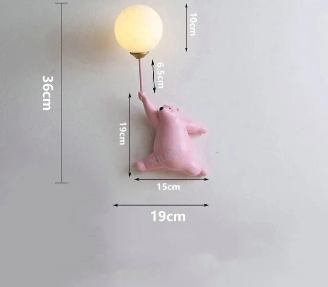 Wandleuchte für Kinderzimmer | Stilvolle Cartoon-Wandlampe für Babyzimmer | Karnz