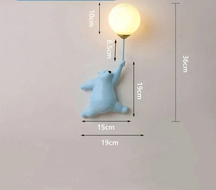 Cartoon Wandleuchte für Kinderzimmer – LED Wandlampe für Kinder | Karnz