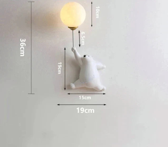 Wandleuchte für Kinderzimmer | Stilvolle Cartoon-Wandlampe für Babyzimmer | Karnz
