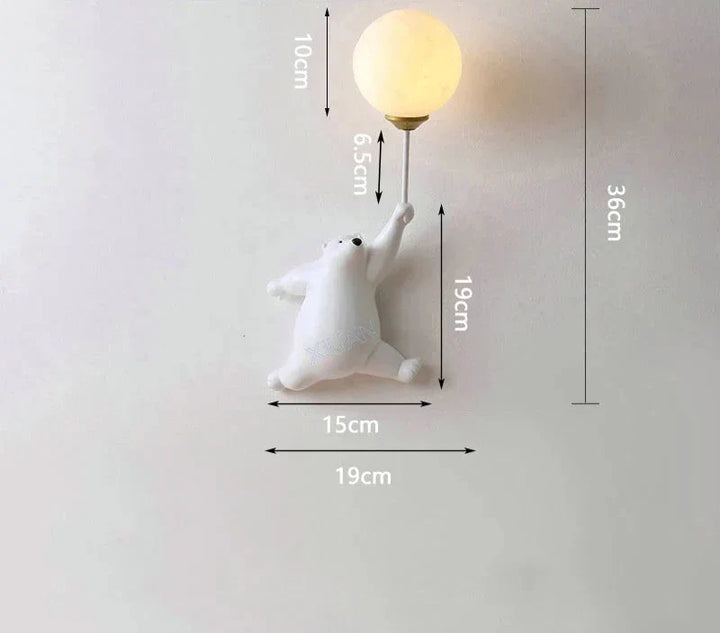 Cartoon Wandleuchte für Kinderzimmer – LED Wandlampe für Kinder | Karnz