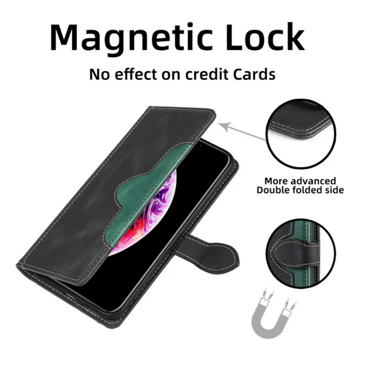 Karnz | Wallet Magnetische Flip-Lederhülle für iPhone