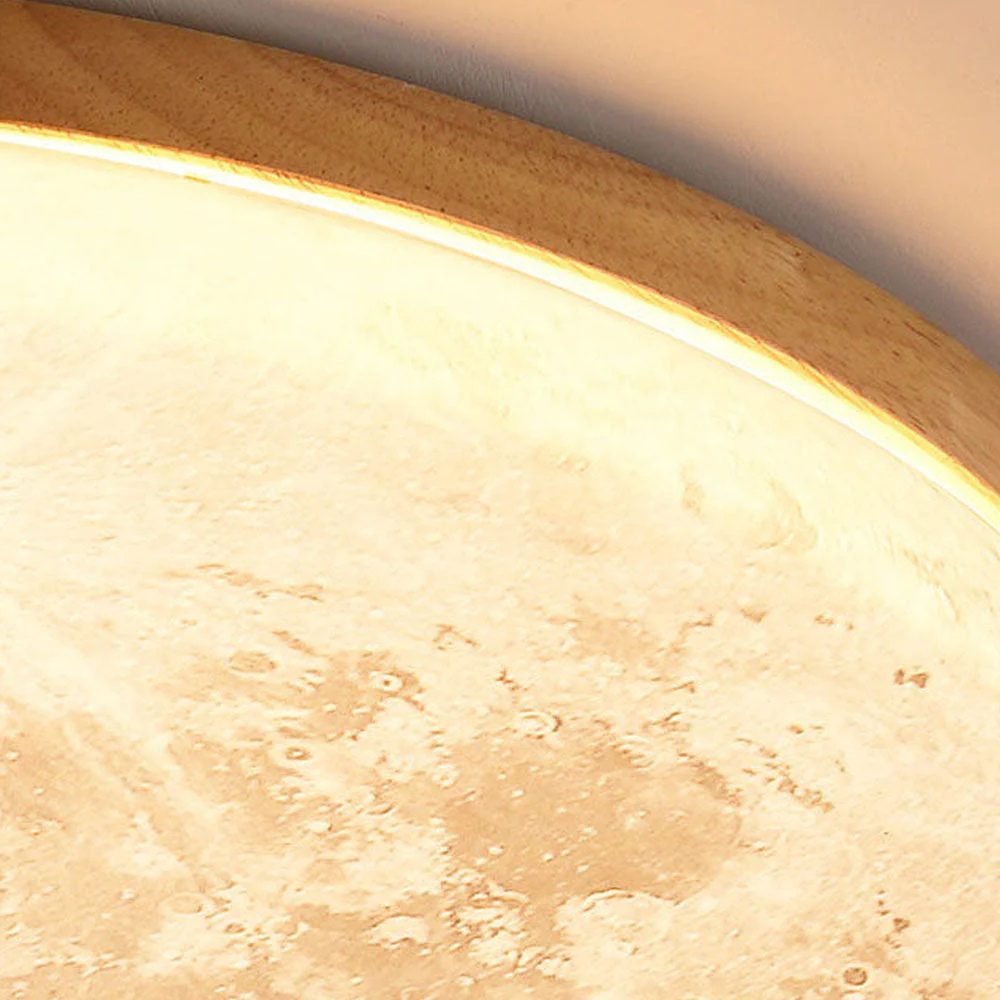 3D-Mond-LED-Deckenleuchte, dimmbar, Metall, Schlafzimmerleuchte