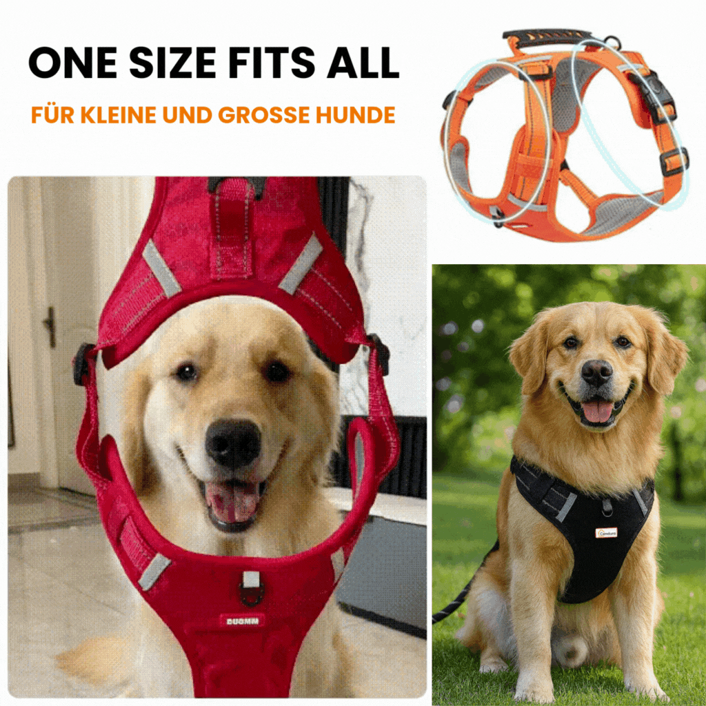 HappyHund Sicherheitsgeschirr reflektierend | Karnz
