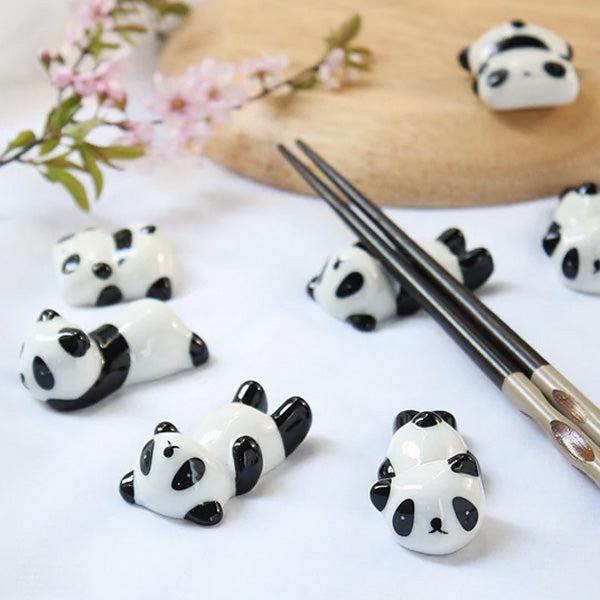 Keramischer Panda Pinsel Essstäbchenhalter | Karnz